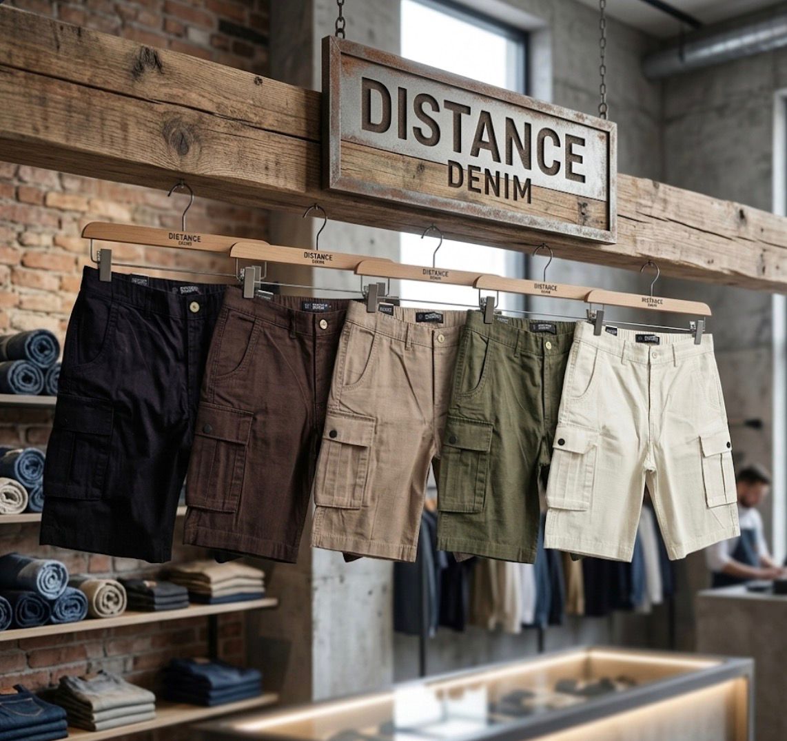 CARGO SHORTS DISTANCE DENIM ®️