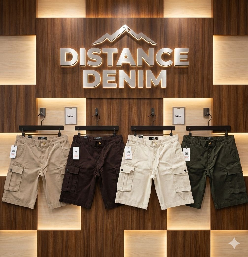 CARGO SHORTS DISTANCE DENIM ®️