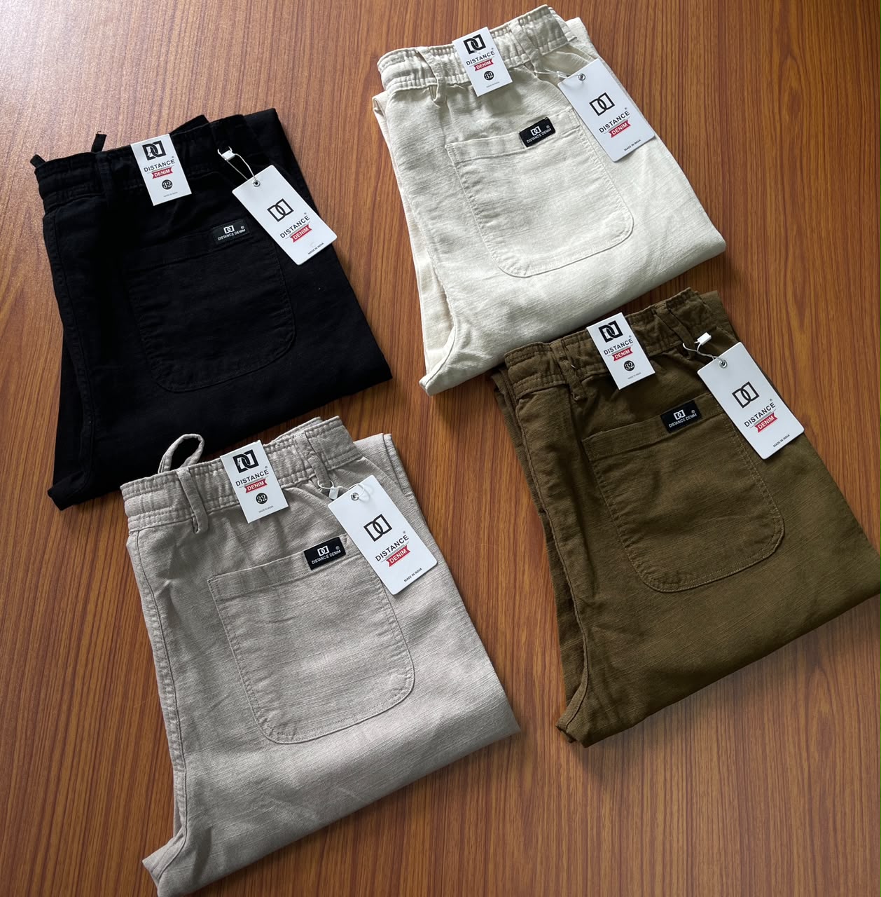 100% COTTON LINEN LYCRA FABRIC DISTANCE DENIM ®️