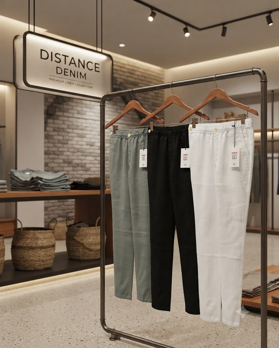 100% COTTON LINEN  NAHAR MILL PREMIUM QUALITY FABRIC  MECHANICAL LYCRA DISTANCE DENIM ®️